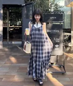 Gingham Check Tiered Cami Dress ミストレアス Gingham Check Tiered Cami Dress ミストレアス - メルカリ