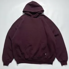 90s〜 ラッセル プルオーバーパーカー 2XL バーガンディ無地 9049