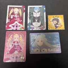 リゼロカードセット　スバルシール付き