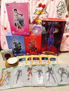 エヴァンゲリオン フィギュア&アクスタ、タオル24点セット