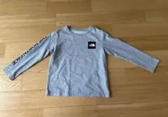 ノースフェイス　キッズ　長袖Tシャツ グレー 120cm NTJ81928