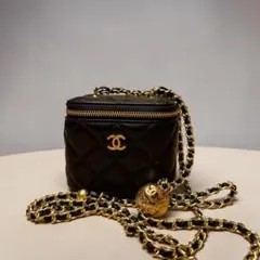 CHANEL ヴァニティバッグ ショルダーバッグ 黒 即購入可 値下げ交渉可