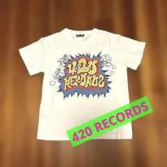 【値下げ】420RECORDZ Tシャツ size S 裏庭オリジナル