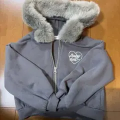 BABYDOLL ファー付きグレージャケット