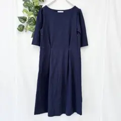 良品✨ スウィートマミー ワンピース 大きめ 紺 フォーマル 授乳口付き