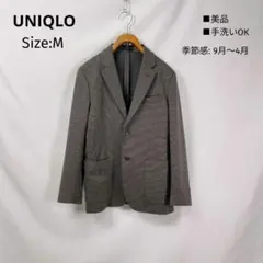 UNIQLO コンフォート2Bジャケット M ガンクラブチェック 洗える 美品のサムネイル