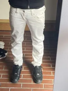 スリムフィット　ホワイトデニム chiefkeef brrrsos swag