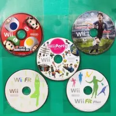 おまけ2枚 Discのみ Wii マリオブラザーズ party ウイイレ 全5枚