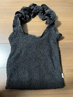 ニコアンド ブラック ポップコーン素材 トートバッグのサムネイル