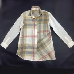 m25134・値下Gabardine K.T麻タイプアシメトリーチュニック前開きのサムネイル