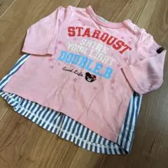 ミキハウスダブルビー　長袖カットソー80