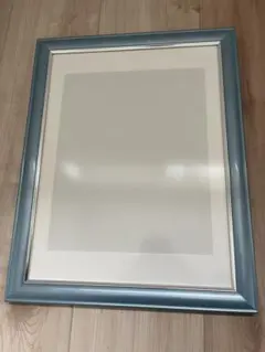 【美品】額縁　写真立て　水色