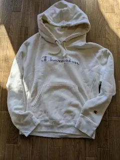 Champion　チャンピオン　パーカー　クリーム色　古着