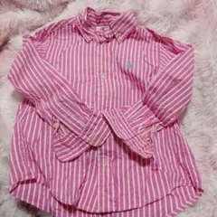 Ralph Lauren ピンク ストライプ シャツ