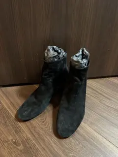 ZARA スエードレザーショートブーツ