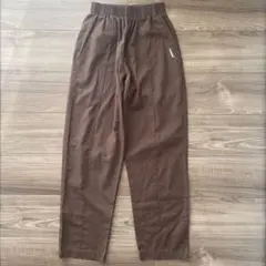 Landau 薄手パンツ スラックス 茶色 ブラウン Sサイズ