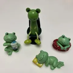 カエルの置物 4体セット