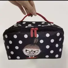 MOOMIN リトルミー　ムーミン　水玉模様のボックス型バッグ　ポーチ旅行バッグ