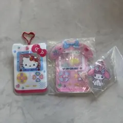 サンリオキャラクターズ PVCクリアケースつきアクリルチャーム ゲーム機デザイン