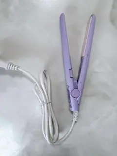 紫色 セラミックヘアアイロン ストレートアイロン　コテ　巻き髪グッツ　美容　旅行