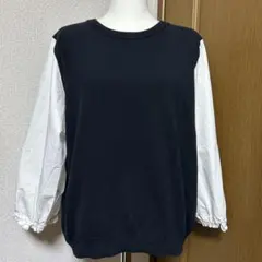 袖と身頃の異素材シャツのサムネイル