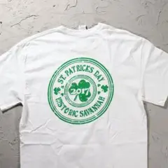 GILDAN 白Tシャツ　クローバー　セントパトリックスデーのサムネイル