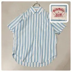 【70’s】 LL相当 ブルックスブラザーズ USA製 ボーダー BDシャツ