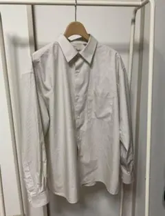 UNIQLO C ブロードオーバーサイズシャツストライプ L