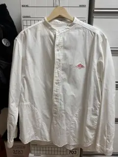 DANTON ダントン バンドカラーシャツ コットン ベージュ 38 - メルカリ