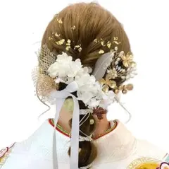 ヘッドパーツ 成人式 髪飾り 和装 振袖 袴 結婚式 花飾り ヘアアクセサリー