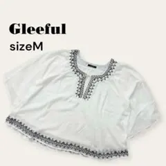 グリーフル　しまむら　半袖ブラウス　ビッグシルエット　ゆったり　M　レディース