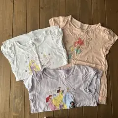ディズニープリンセス Tシャツ 3枚セット 120 UT