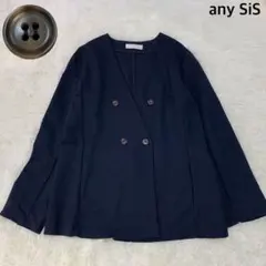ANY SIS エニィスイス 洗える ノーカラー ライト ジャケット ストレッチ