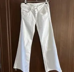 DIESEL ホワイト フレアパンツ