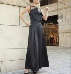 MyShawty マットサテンパンツドレス S ブラック