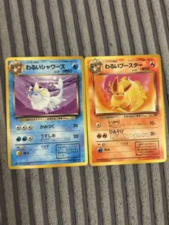 やさしいシャワーズ やさしいサンダース 旧裏 歴戦個体 2枚セット