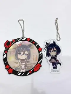 ウマ娘 エイシンフラッシュ 2点セット ラバーチャーム アクリルチャーム