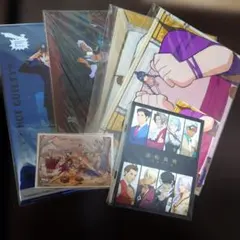 逆転裁判　まとめ売り　クリアファイル　ステッカー　収納BOX