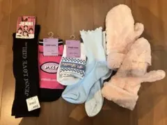 JENNI & PINK-latte 靴下セット　手袋　小学生　女の子　通学
