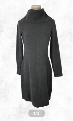 RALPH LAUREN グレー ニットワンピース M