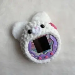 シンプル白猫ちゃんのたまごっちパラダイスカバー♡