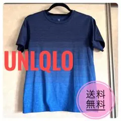 UNIQLO ユニクロ ダークブルー グラデーション Tシャツ キッズ 150のサムネイル