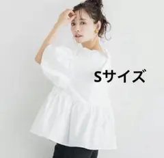 値下げ!!新品未使用 coca パリフワバックリボンブラウス ホワイトのサムネイル