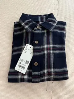 長袖チェックシャツ 130サイズ