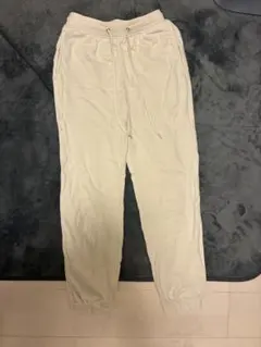 GU ジョガーパンツ M クリーム色