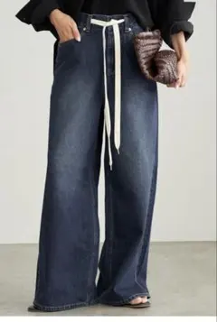 Plage R’IAM SUPER LOOSE デニム ネイビー34サイのサムネイル