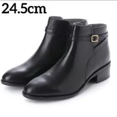 ✨極美品✨モードカオリ　ショートブーツ　ベルト　ジップ　本革　黒　24.5cmのサムネイル