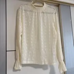 レース 長袖 インナー　白