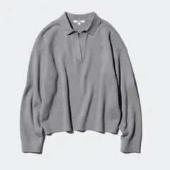 スムースコットンリラックスポロセーター　Sサイズ