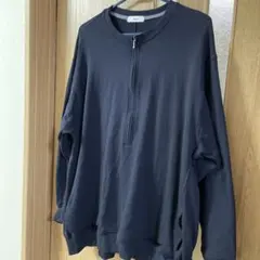 studioCLIP days ブラック ジップアップ トレーナー
